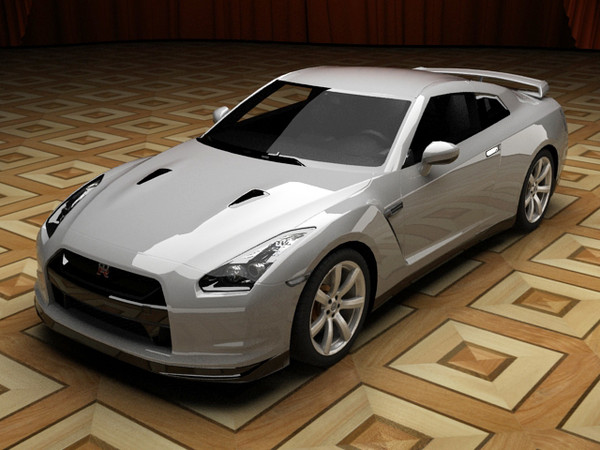 3d max nissan gt-r standard materials - Nissan GT-R STANDARD MATERIALS by fabelar